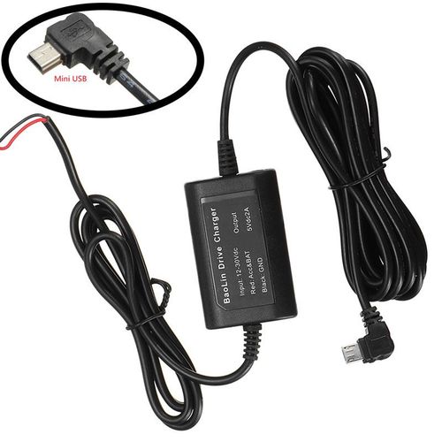 Alimentation Électrique Pour Enregistreur De Conduite, 3m 12v À 5v, Câble Abaisseur Dc 5v 2a, Mini Port Micro Usb, Chargeur De Voiture, Kit D'enregistrement De Caméra
