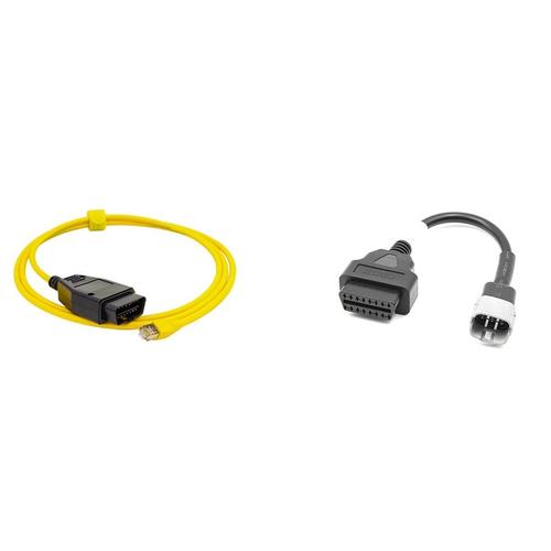 Câble de données ESYS Ethernet ENET pour BMW, 2 pièces, Interface OBD pour codage ICOM E-SYS avec câble de moto OBD pour Suzuki