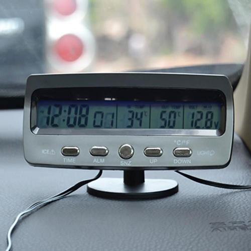 Thermometre interieur extérieur pour voiture LCD retroeclairage bleu