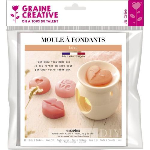 Moule 4 Fondants À Bougie Coeurs