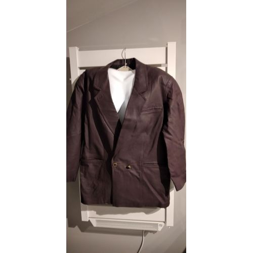 Veste Femme Cuir Prune T.38