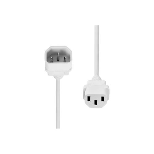 ProXtend - Rallonge de câble d'alimentation - power IEC 60320 C13 pour IEC 60320 C14 - 250 V - 10 A - 50 cm - blanc