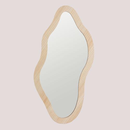 Miroir mural en MDF Fido Natural ?100 cm