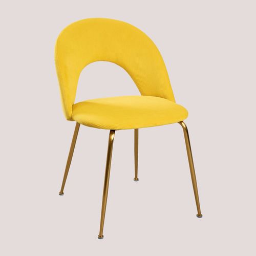 Chaise En Velours Côtelé Glorys