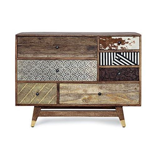 Commode 110 X 40 X 80 Cm En Bois De Manguier Et Acacia