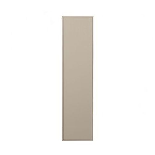 Armoire 1 Porte 50x58x200 Cm En Pin Massif Gris Clair - Moli