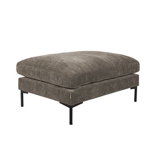 Pouf 80x102x53 Cm En Tissu Taupe - Summer
