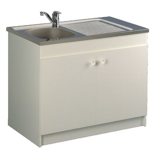 Meuble Sous Évier Leader Hydrofuge 900x600 2 Portes - Aquarine - 200114