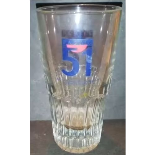 Verre A Apéritif - " Pastis 51 - L'abus D' Alcool .." - Pied Côtelé