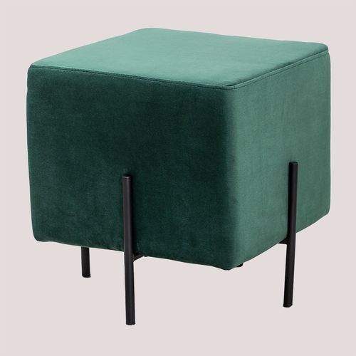 Tabouret Bas En Velours Sam