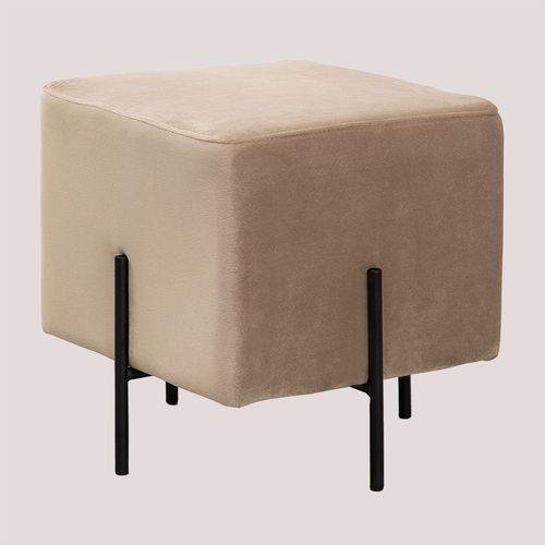 Tabouret Bas En Velours Sam