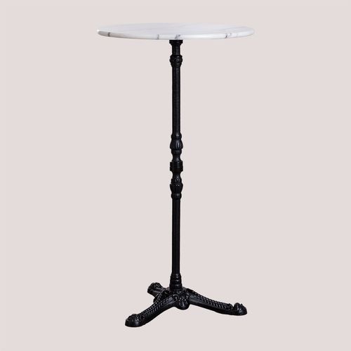 Table Haute De Bar En Marbre Roma Noir