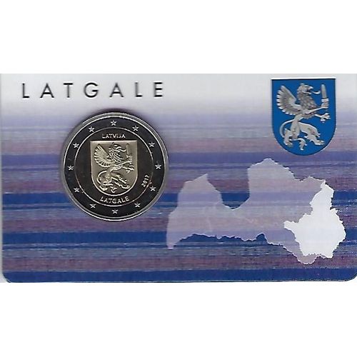 2 Euros Lettonie 2017: Latgale- Bu Coincard