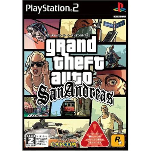 Grand Theft Auto San Andreas Jeu Sony Playstation 2 Version Ntsc-J (Japon)