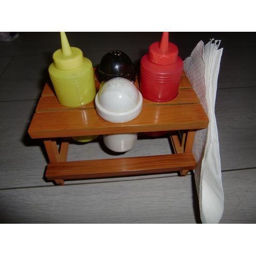 Petite Table De Pique-Nique Support Assaisonnements