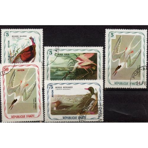 Haïti Timbres Les Oiseaux