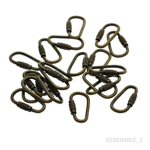 20pcs Randonnée Vis De Verrouillage Vis Boucle Mousqueton Sécurité Fermoir