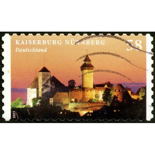 Timbre Oblitéré Deutschland, Kaiserburg Nürnberg, 2013, 58