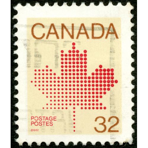 Timbre Oblitéré Canada, Postage, Postes, 1992