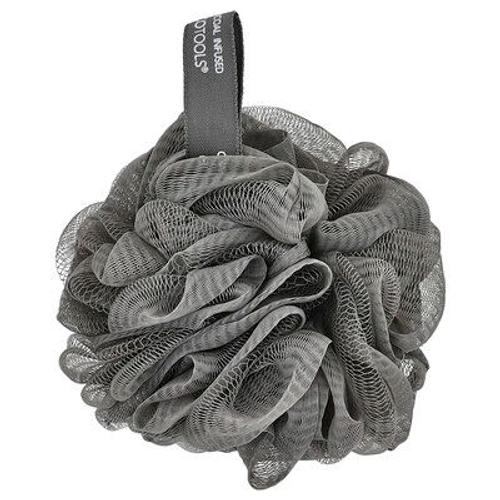 Ecotools, Éponge De Bain Ecopouf Au Charbon, Gris, 1 Éponge