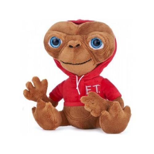 Peluche E.T L Extra Terrestre Avec Capuche Rouge 52 Cm - Grand Modele - Cadeau Pour Fan Film Adulte Enfant - Set Doudou Et Xl + Carte Offerte