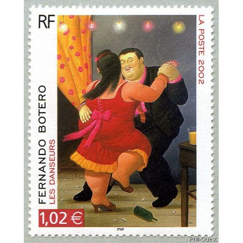 Timbre De 2002 -  Fernando Botero «Les Danseurs» - Yvert & Tellier N° 3482