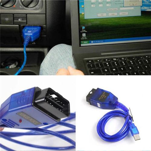 Adaptateur OBD2 USB VAG-COM 409.1 Vag Com kkl, Interface de Scanner de câble pour VW Audi Seat Volkswagen Skoda