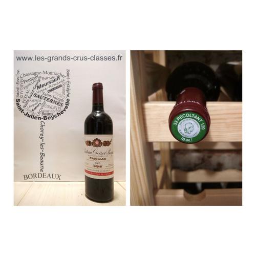 Château Croizet-Bages 2005 - Pauillac - 5ème Grand Cru Classé - 1 X 75 Cl - Rouge