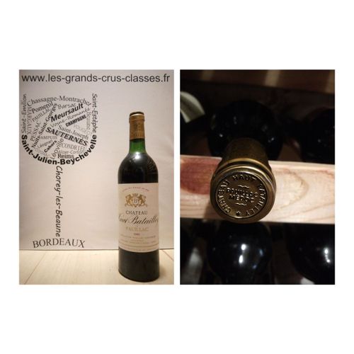 Château Haut-Batailley 1982 - Pauillac - 5ème Grand Cru Classé - 1 X 75 Cl - Rouge