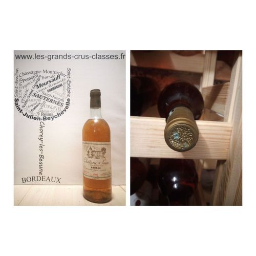 Château Suau 1980 - Barsac - 2ème Grand Cru Classé - 1 X 75 Cl - Liquoreux