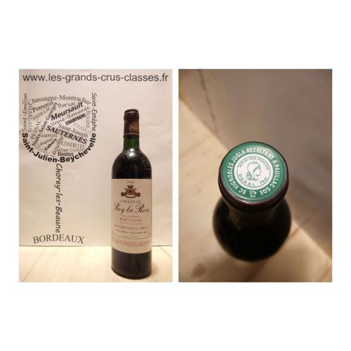Château Puy La Rose 1996 - Pauillac - Cru Bourgeois - 1 X 75 Cl - Rouge