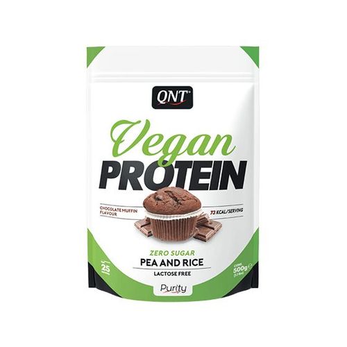 Vegan Protein Qnt (500g)|Muffin Au Chocolat| Protéines Végétales|Qnt 