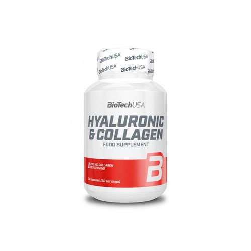 Hyaluronic & Collagene (30 Caps)| Collagène|Biotech Usa 