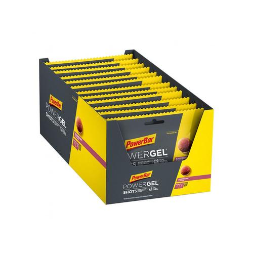 Boîte Powergel Shots (24x60g)|Framboise| Gels Énergétiques & Shooters|Powerbar 