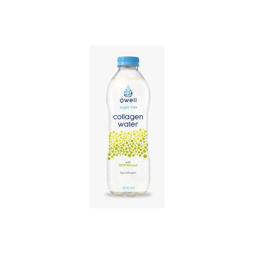 Collagen Water (500ml)|Lime| Collagène|Qwell 