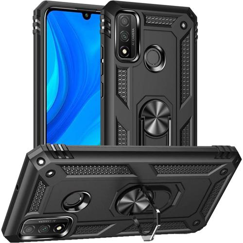 Pegoo Coque Huawei P Smart 2020,Housse Antichoc Armure Protection Housse Coque Etui Avec Support Cover Case Pour Huawei P Smart 2020 (Noir)