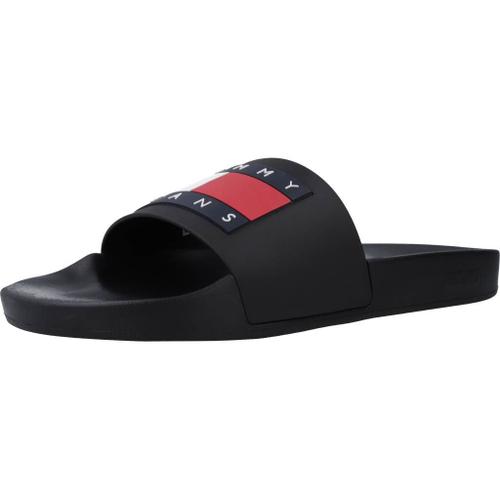 Tommy Jeans Pool Homme Sandals Faire Glisser Noir