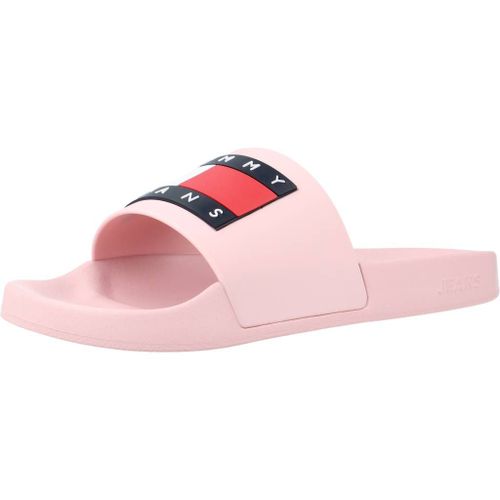 Tommy Jeans Flag Pool Sandals Faire Glisser Rose