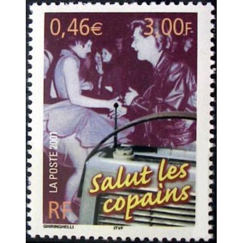 Timbre France 2001 Oblitéré La Radio « Salut Les Copains » 3.00 Yt3375