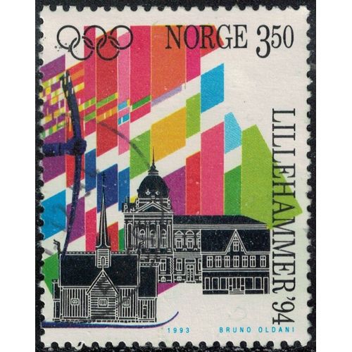 Norvège 1993 Oblitéré Used Jeux Olympiques Hiver Lillehammer Y&t No 1097 Su