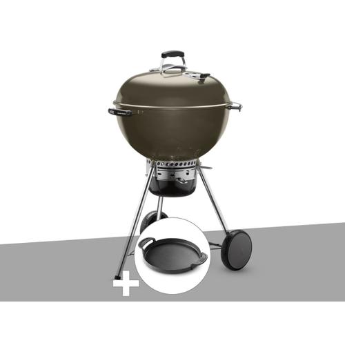 Barbecue à charbon Weber Master-Touch GBS C-5750 57 cm Smoke Grey avec plancha