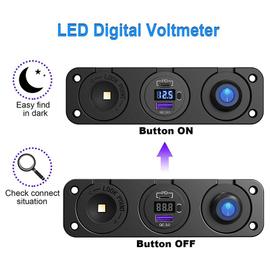 Chargeur 12v 1.5A avec bouton On/Off