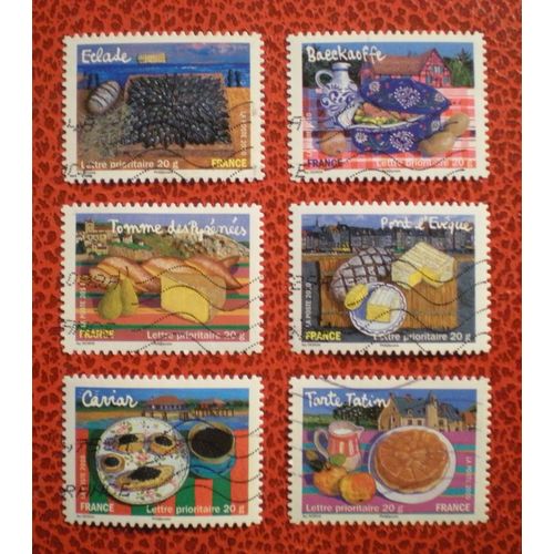 Les Saveurs De Nos Régions (2) - Deuxième Carnet - Lot De 6 Timbres Oblitérés - Série Incomplète - France - Année 2010