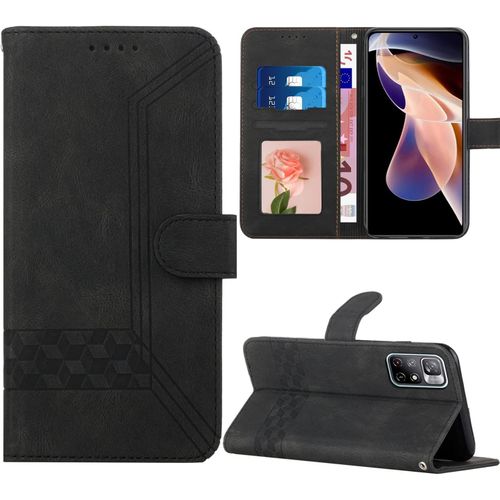 Tveinan Coque Pour Xiaomi Redmi Note 11 Pro/Redmi Note 11 Pro Plus Etui, Case Antichoc Housse En Cuir À Rabat Pochette De Portefeuille, [Emplacements Cartes],[Magnétique] Redmi Note 11 Pro - Noir