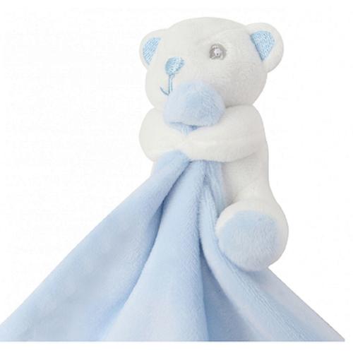 Doudou B?B? Peluche Nounours - Mm700 - Blanc Et Bleu