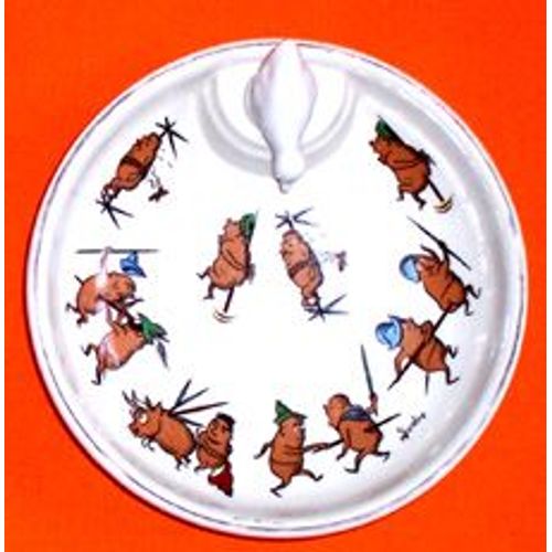 " Assiette Chauffante En Porcelaine" Ancienne " Signé; Asudre
