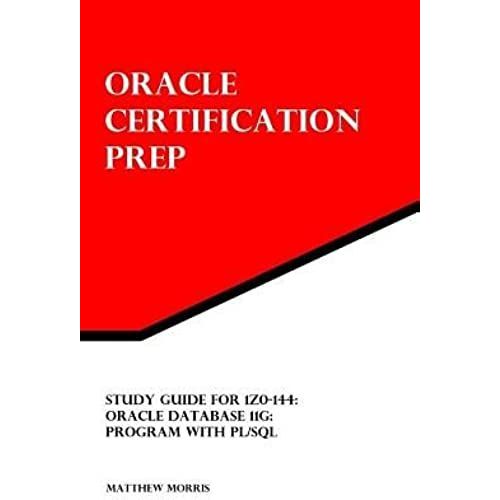 Study Guide For 1z0-144( Oracle Database 11g( Program With Pl/Sql( Oracle Certification Prep)[Sg For 1z0-144][Paperback]