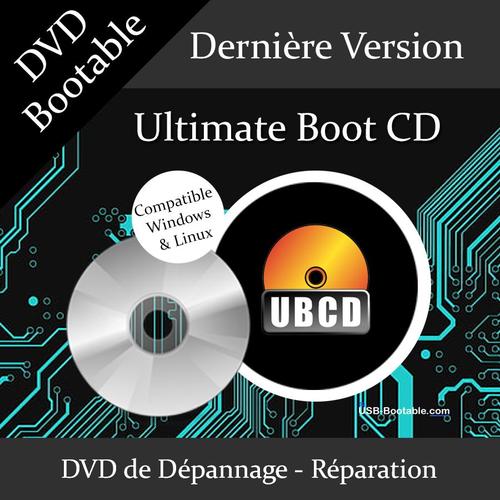 DVD Bootable Ultimate Boot CD + Guide PDF d'utilisation - Réparation/Dépannage de votre système Windows/Linux - Diagnostiquer facilement votre PC - Dernière version officielle