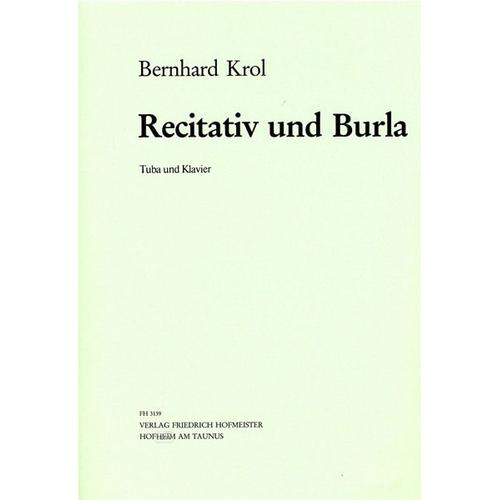 Bernard Krol : Recitativ Und Burla - Tuba Und Klavier - Hofmeister Fh3139