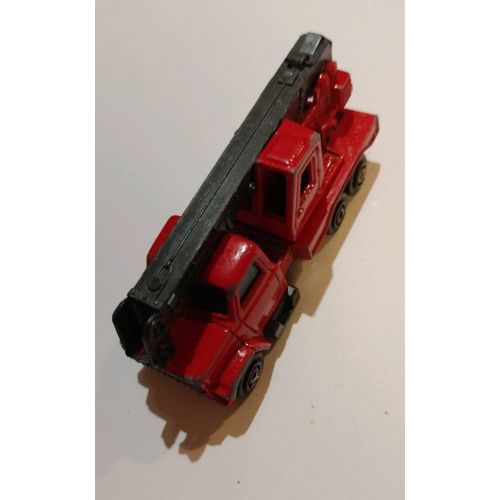 Majorette Camion Grue Rouge 